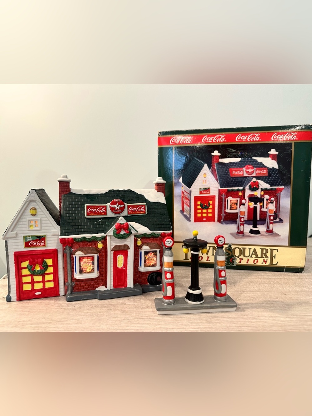 Coca Cola Town Square Collection Flying A Gas Station